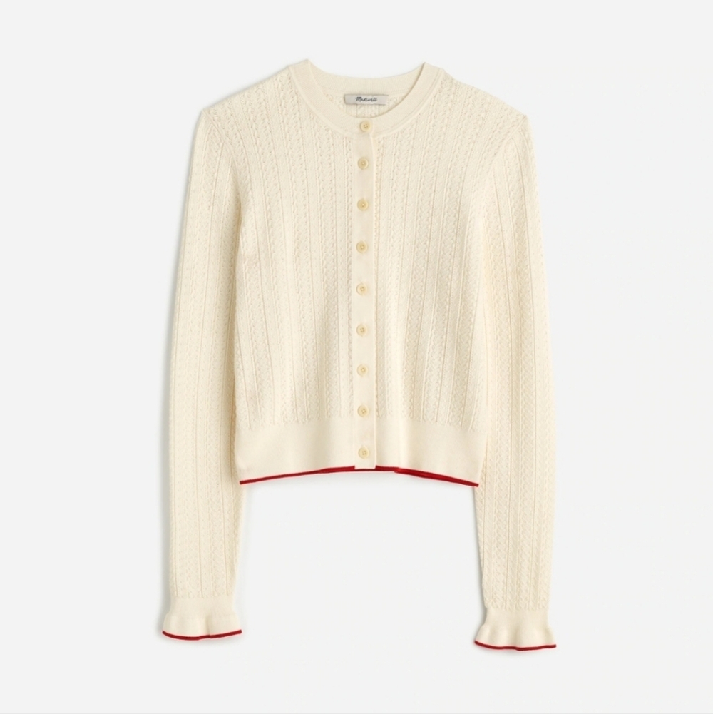 Madewell The Signature Open-Knit Cardigan NS647 Size S  NWT